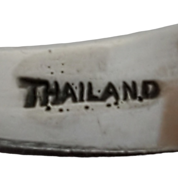 CNA Sterling Silver Blue Faceted Stone Ring Size 6 #17268 - Picture 7 of 8